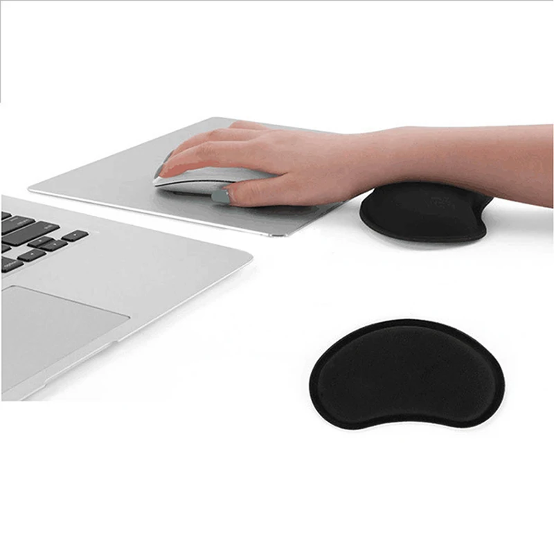 

Black Memory Foam Mouse Pillow Wrist Rest Mouse Pad 135*80*25mm Wireless Massage Mat Keyboard Material:Memory Foam