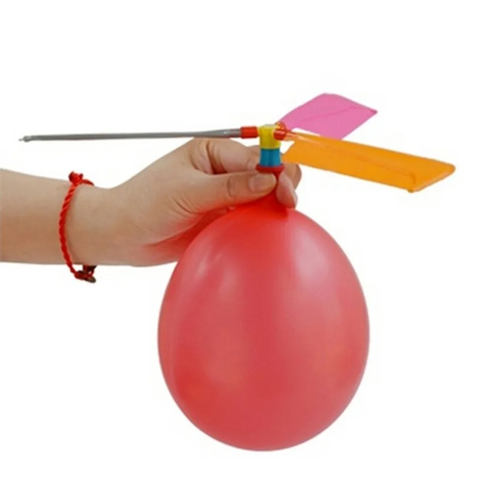 Helic&oacute;ptero de globos para ni&ntilde;os, juguete volador de relleno, de colores aleatorios, cl&aacute;sico, sin materiales, para fiesta de beb&eacute;, Deportes Al aire libre, 1 unidad-3