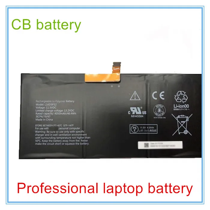 

Original quality Laptop Battery For New 46.4Wh L16D3P32 Battery for 3ICP4/79/97 Series Laptop