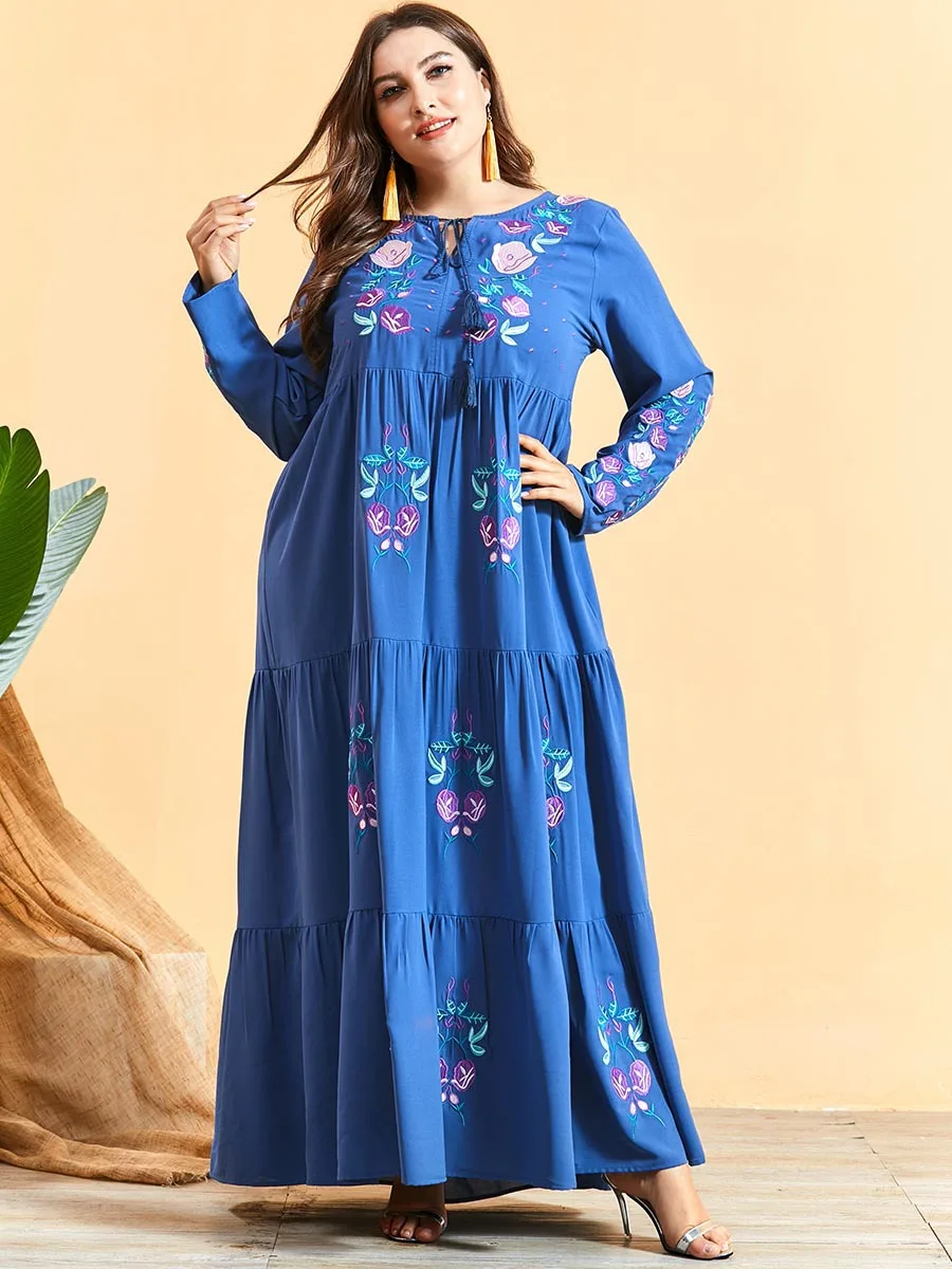 

Рамадан, Турция, мусульманское платье, Женская абайя, марокканский кафтан, мусульманская одежда, хиджаб, Djellaba, Дубай, цзилбаб, ИД, вечерние пл...