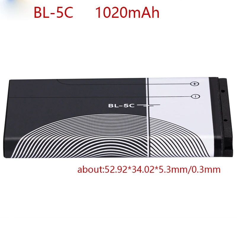 BL5C BL 5C Аккумулятор для телефона Nokia 1100 1110 1200 1208 1280 1600 2600 2700 3100 3110 5130 6230 6230i n70