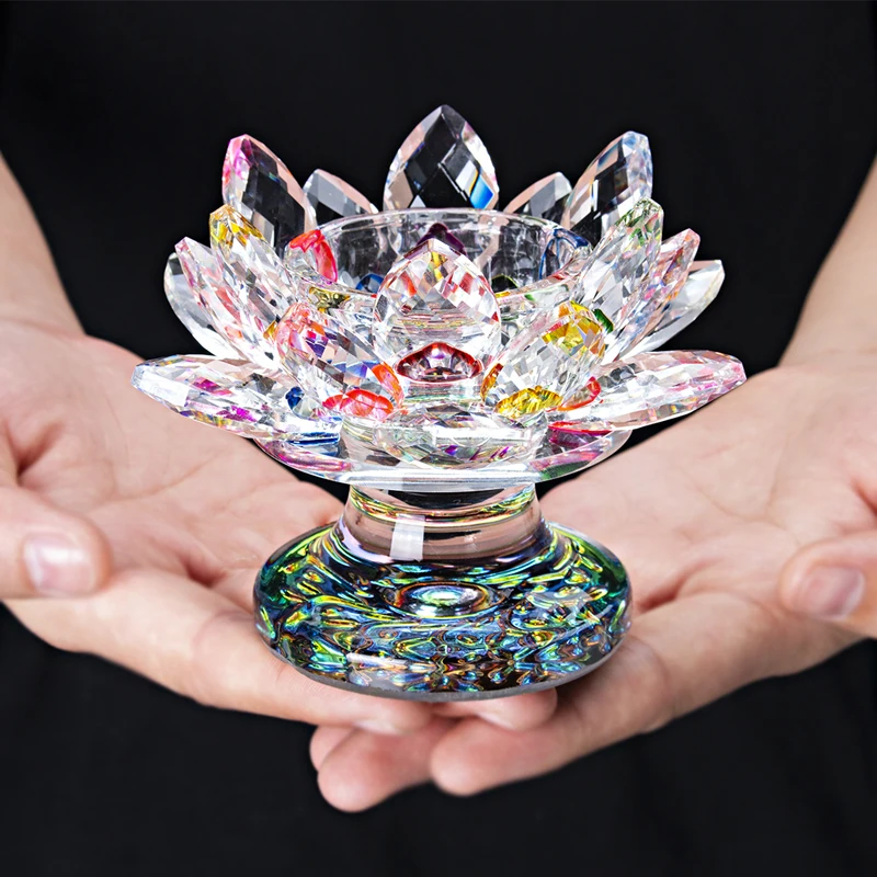 Цветной подсвечник H &amp D в виде цветка лотоса для домашнего декора подарок на