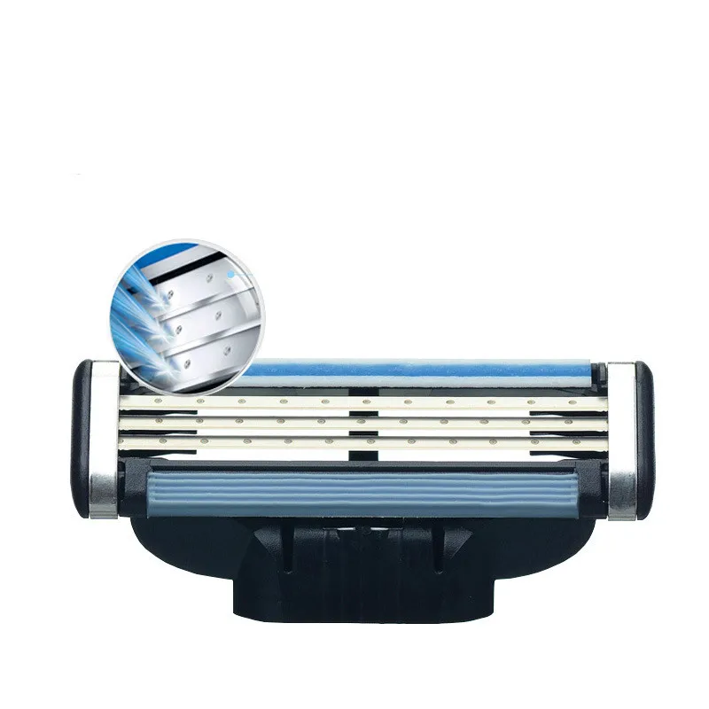 

Original Gillette Mach3 Shaver Razor Blade Men Face Care 3 Layer Replacement Cartridges Travel Case Shaving and Hair Removal