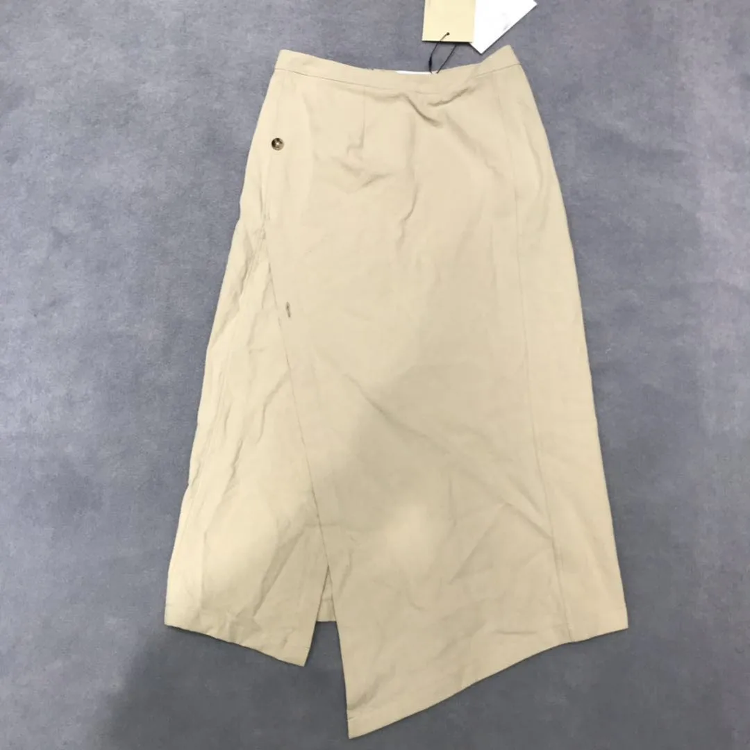 Женская юбка темно-карточка/белая/черная льняная хлопковая цельная триколор |