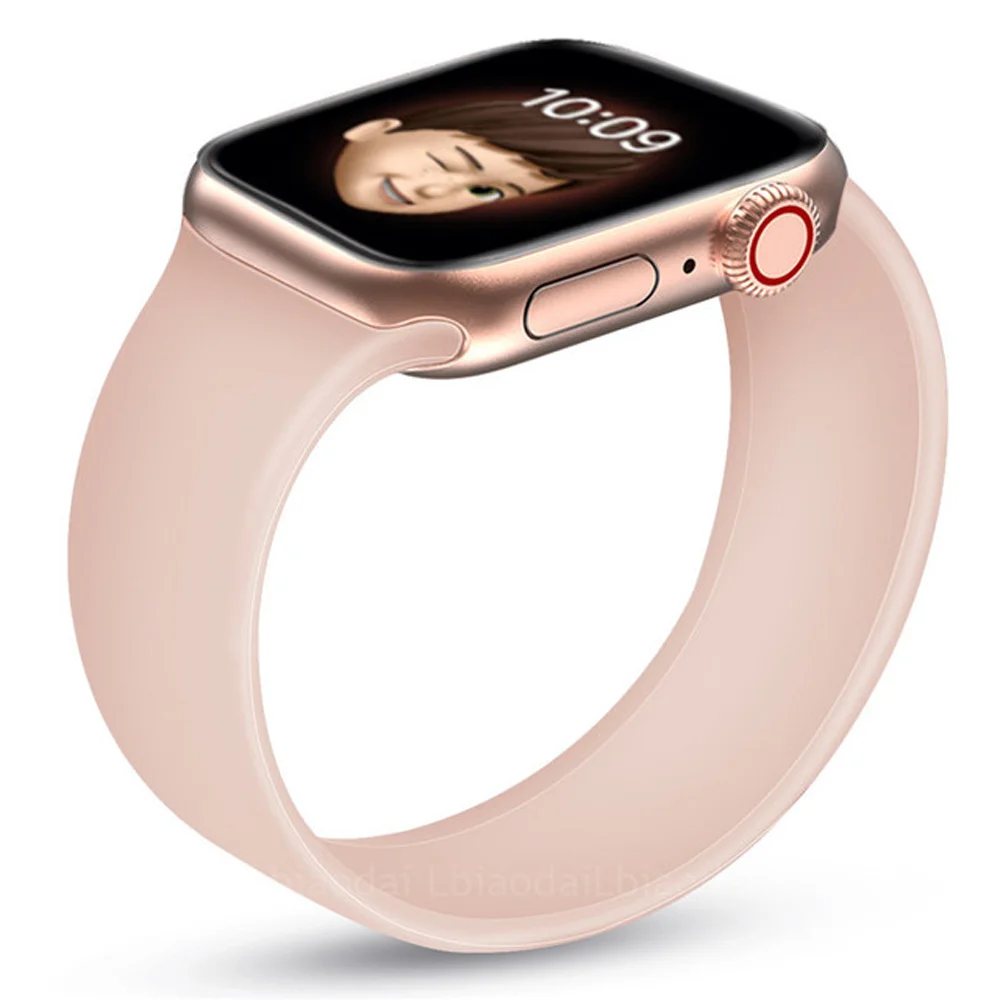 

SOLO LOOP Strap for Apple Watch Band 44mm 40mm 38mm 42mm pulseira silicone bracelet correa iwatch serie 7 6 5/4/3/SE 45mm 41mm