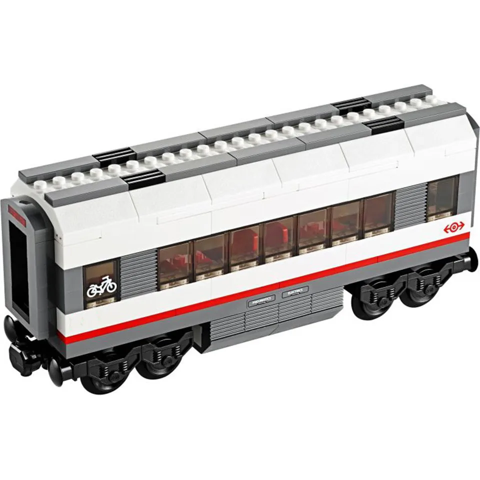 RC город высокоскоростной пассажирские железнодорожные кирпичи 60051 Technic пульт дистанционного управления поезда модели строительные блоки игрушки для детей Подарки 02010