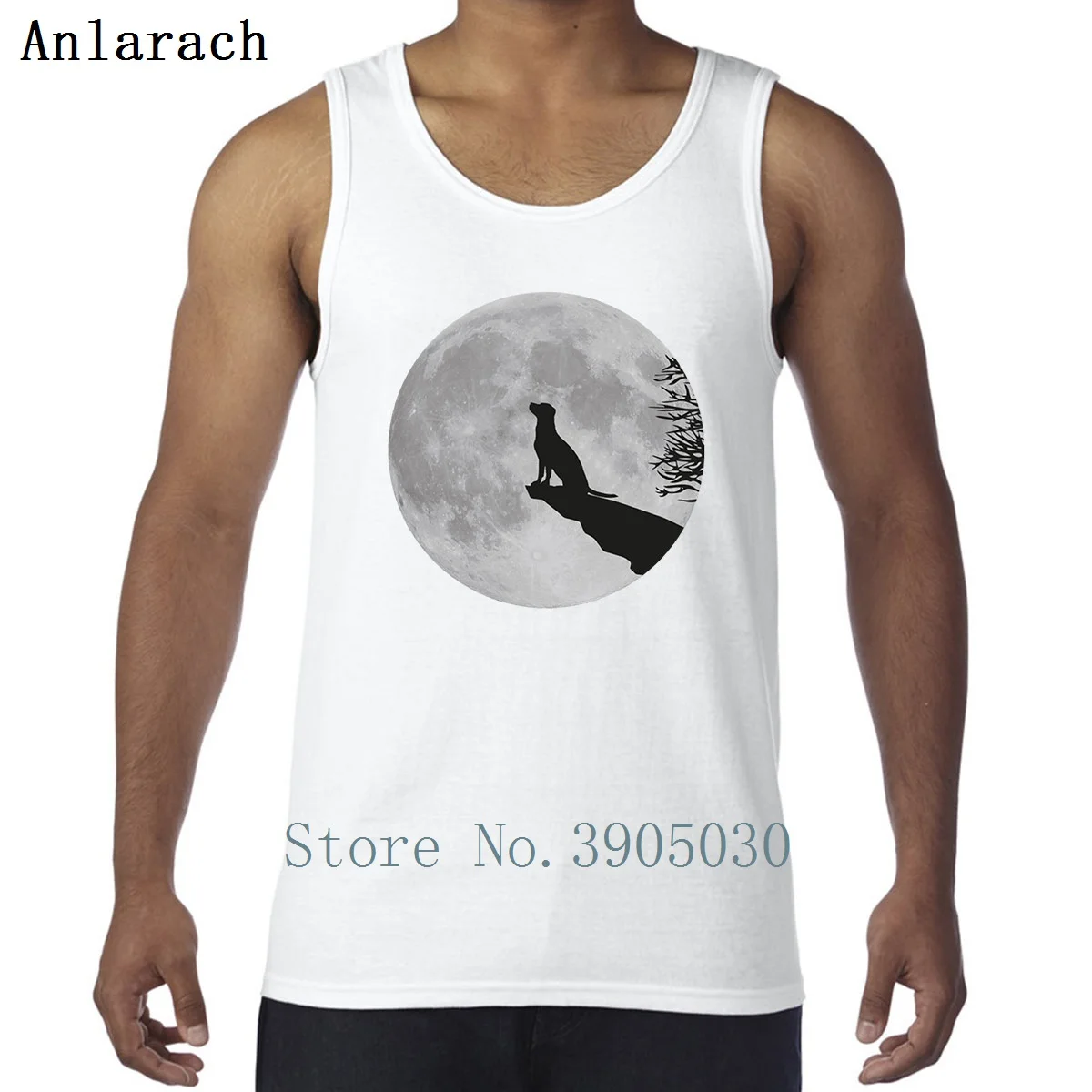 Полная луна собака вой лабрадор щенок жилеты весна осень бесплатная доставка