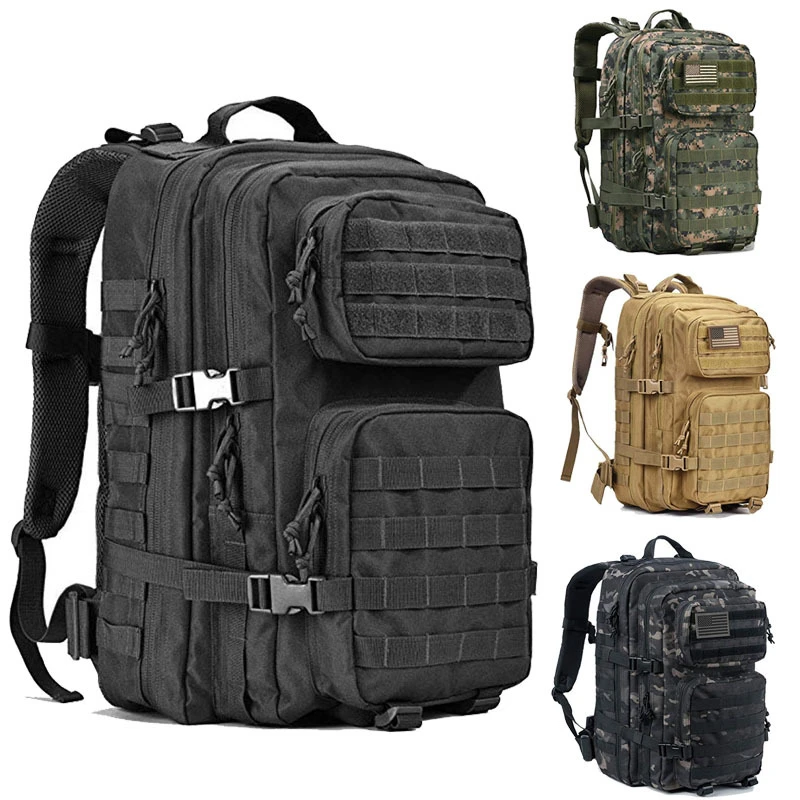

Tactical Backpack Large Capacity Men's Solid Color Travel Backpack Waterproof Oxford Camouflage Sports Outdoor Backpack LD836