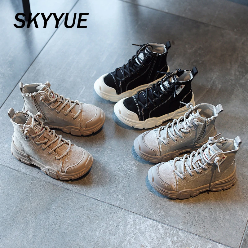 Новые осенние детские ботинки Martin Ботильоны для маленьких девочек Детская