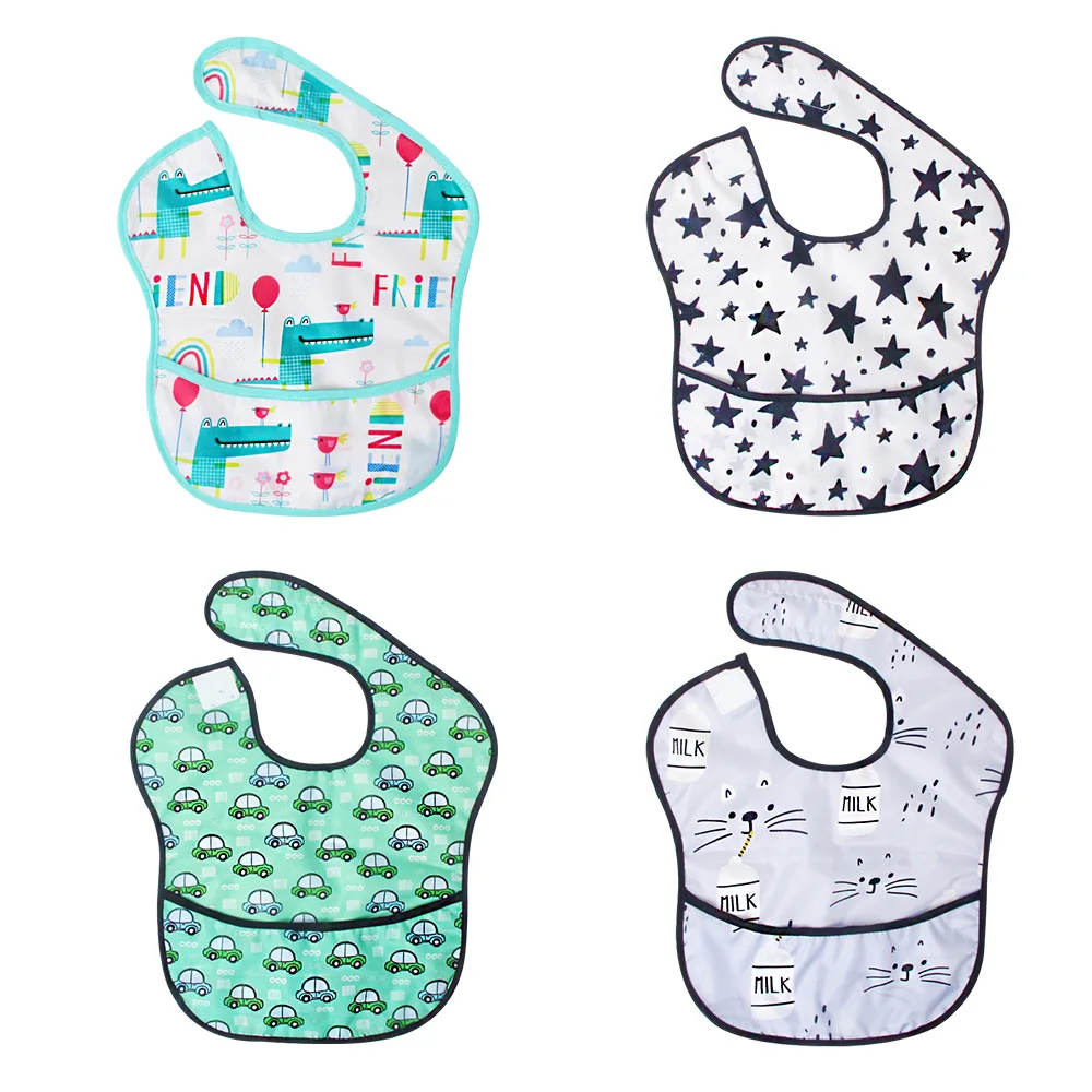 

INS Hot Boys Girls Bib Baby Food Feeding Bib Waterproof Cute Cartoon Infant Saliva Towel Scarf Baby Fashion Bib Accessories