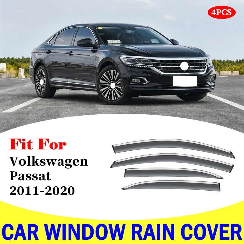 For Volkswagen VW Passat 2011-2020 window visor car rain shield deflectors awning trim cover exterior car-styling accessories