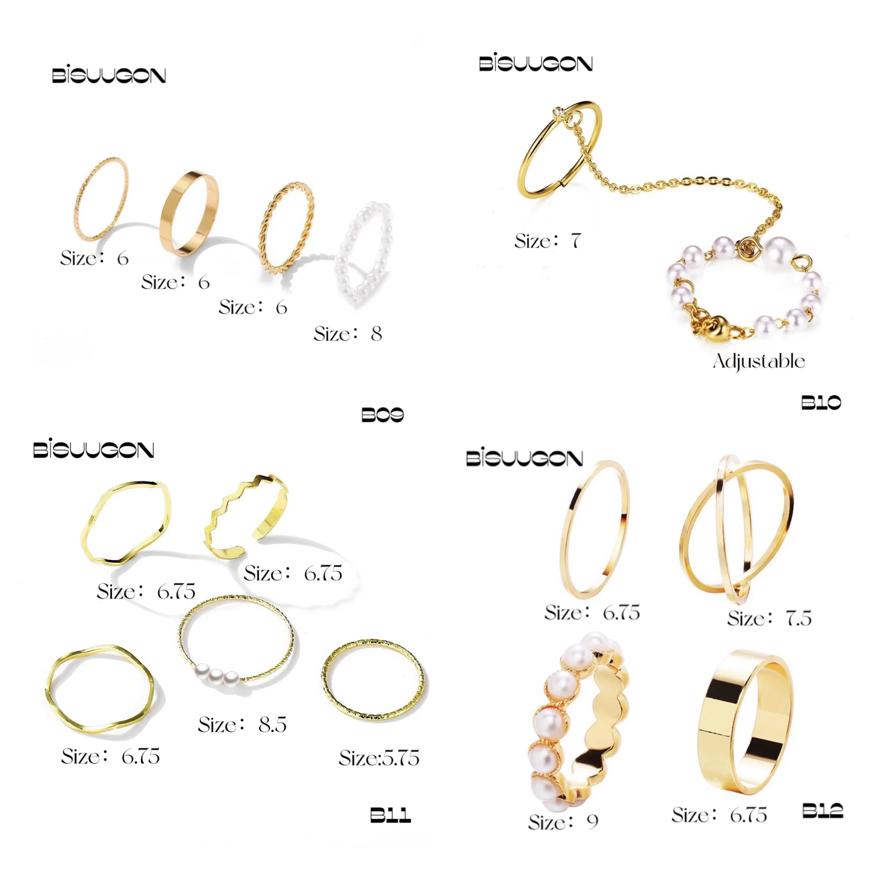 Bisuugon B12 Vintage Silver Finger Women Ring Emo Aesthetic Men Couple Rings Set Jewelry 2021 Trend for Party Wedding Gift |
