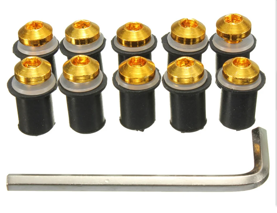 Набор болтов для крепления ветрового стекла мотоцикла 5 мм | Автомобили и