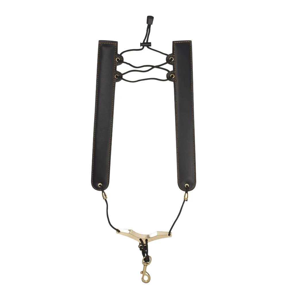 

Saxophone Strap PU Leather Sax Strap Saxophone Shoulder Strap Saxophone Strap Black For Alto / Tenor / Soprano Saxophone