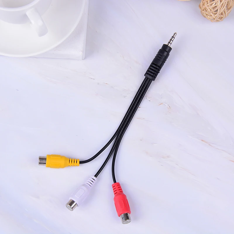 Высококачественный штекер 3 5 мм на штекера RCA штекер-штекер/штекер 3rca гнездо