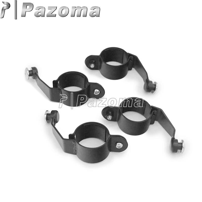 Комплект серебристых ветрозащитных дефлекторов для мотоциклов монтажные зажимы