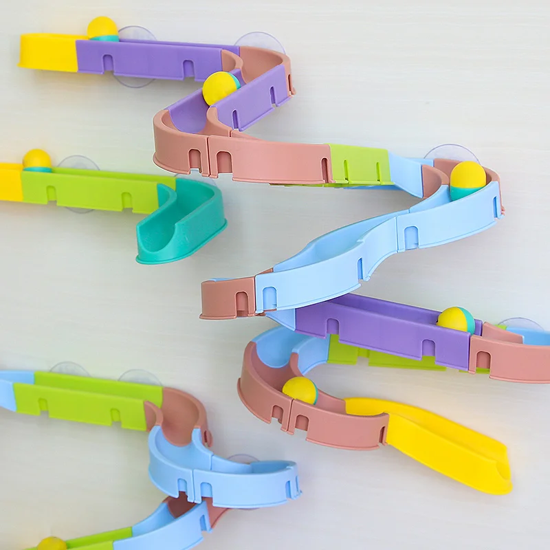 Детская Радужная игрушка-горка для ванной мраморный гоночный трубопровод душа