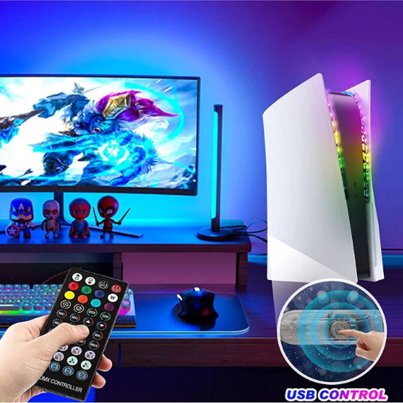 Светодиодные ленты для Playstaion 5 осветительных полосок 8 цветов несколько