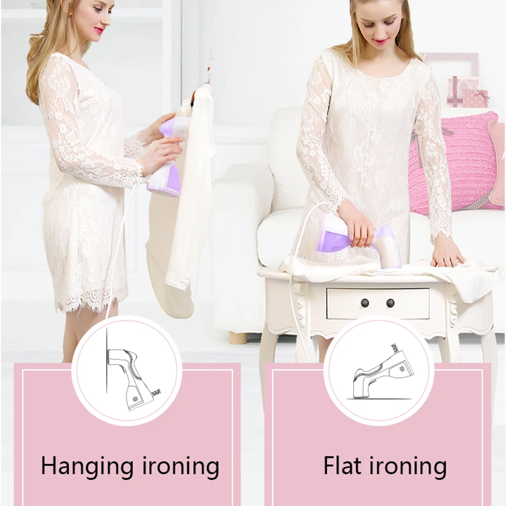 

Garment Steamer Handheld Fabric Steamer Iron Fabric 15 Seconds Fast-Heat 1500W Mini Portable Home Travelling For Clothes Ironing