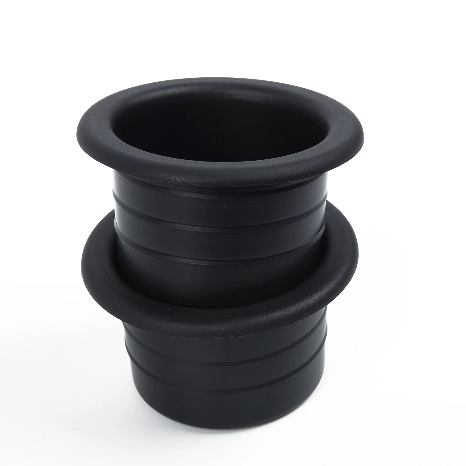Black Car Cup Holder Water 2pcs Plastic Interior Replacement Accessory
