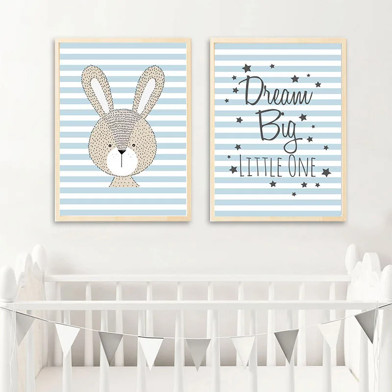 Лесной постеры с животными и принтами Детские Wall Art Холст Картины скандинавском