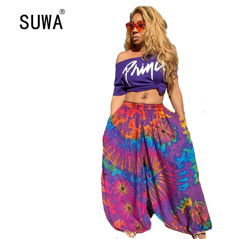 Женские Брюки Капри с принтом свободные тонкие брюки в винтажном Европейском