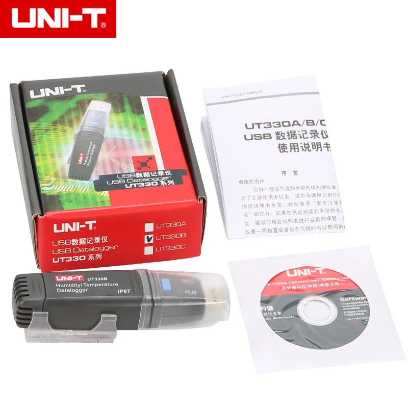 Флуоресцентный Регистратор температуры и влажности с Mini USB UT330B|temperature humidity|usb