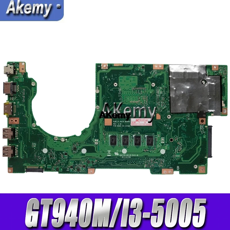 

K501LB Motherboard For Asus K501LN K501LX A501L K501L V505L Laptop Motherboard GT940M GPU/I3-5005 CPU Mainboard mainboard