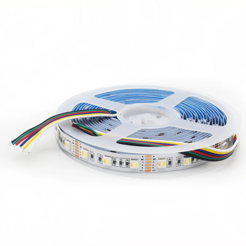 RGBWW LED Strip 12V Ribbon 24V DC SMD 5050 5M 5in1 IP65 Waterproof Flexible RGB Tape CCT RGBW RGBCCT Lights for Room | Освещение
