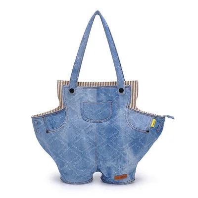 2020 personality trend canvas shoulder bag purse denim casual fashion large capacity handbag torebki damskie |