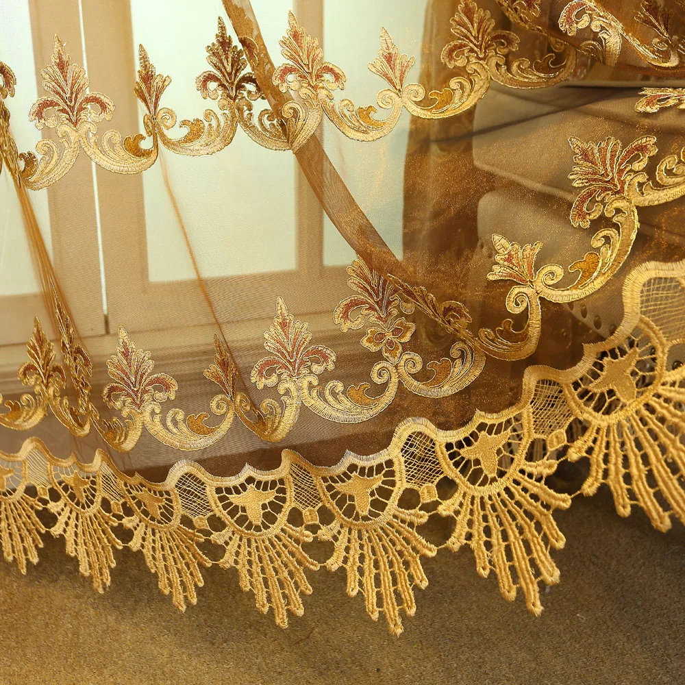 Европейские роскошные бархатные занавески с вышивкой тяжелые тканевые оконные