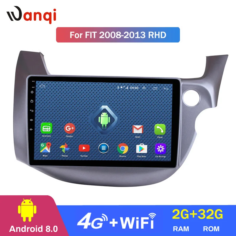Автомобильный GPS навигатор Wanqi4G Lte All Netcom 10 1 дюйма для Honda Fit 2008 2013 с поддержкой