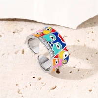 2021 new rings for women white handmade enamel lovely cat unique trendy ring party fashion jewelry