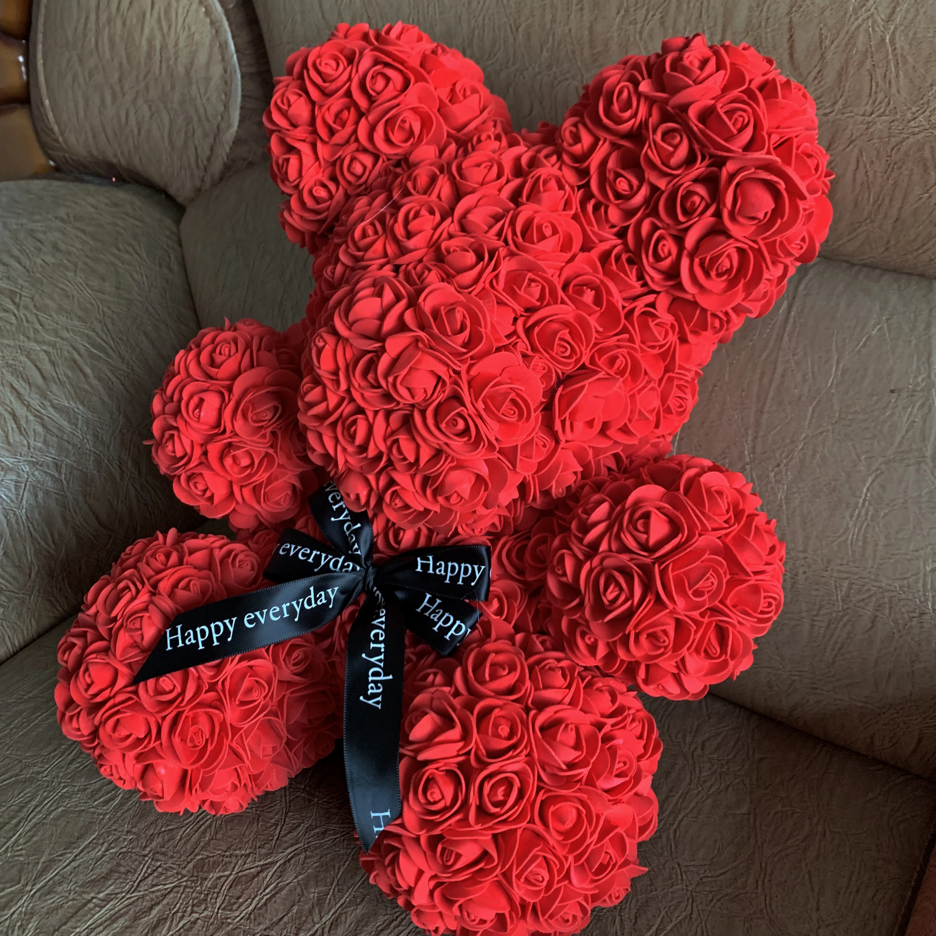 Новый розовый медведь мыло цветок Бесплатная доставка День Святого Валентина