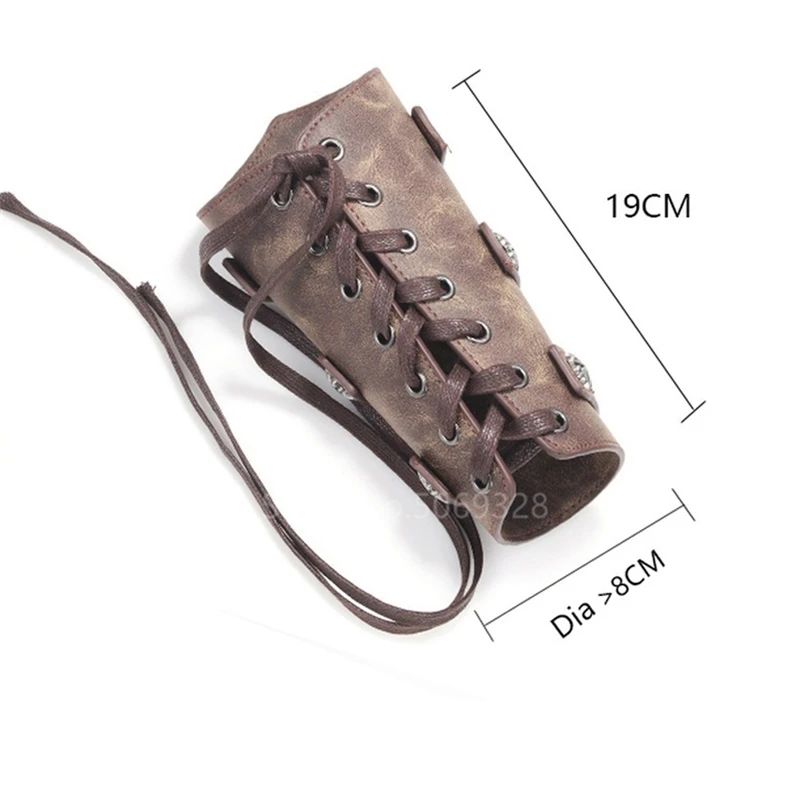 Мужские кожаные грелки для косплея в средневековом стиле 1 шт. браслет на