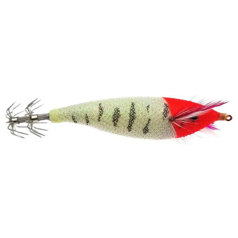 

1Pcs Squid Jig Fishing Octopus Lures Artificial Bait 11.5cm Wood Shrimp Prawn Lures Luminous Cuttlefish Fishing Bait