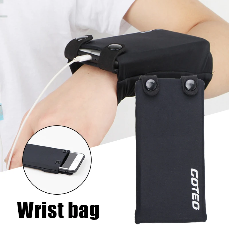 

Sports Wrist Bags Sweatproof Breathable 7inches Mobile Phone Holder Outdoor Running Sports Wrist Wallet for Card Key HA