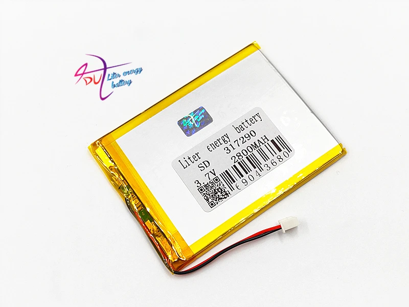 XHR 2P 2 54 10 шт 317290 3 7 в 2800 мач 307090 полимерная литиевая батарея DIY мобильный источник