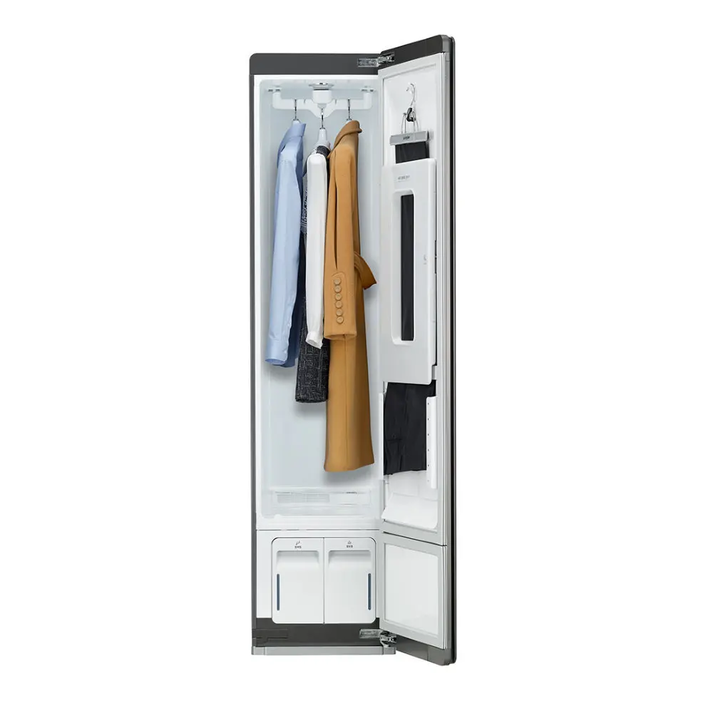 Паровой шкаф отзывы. Паровой шкаф для ухода за одеждой LG s3mfc Styler. Стайлер для одежды LG s3mfc. Паровой шкаф LG Styler s5bb черный. Сушильный шкаф LG Styler.