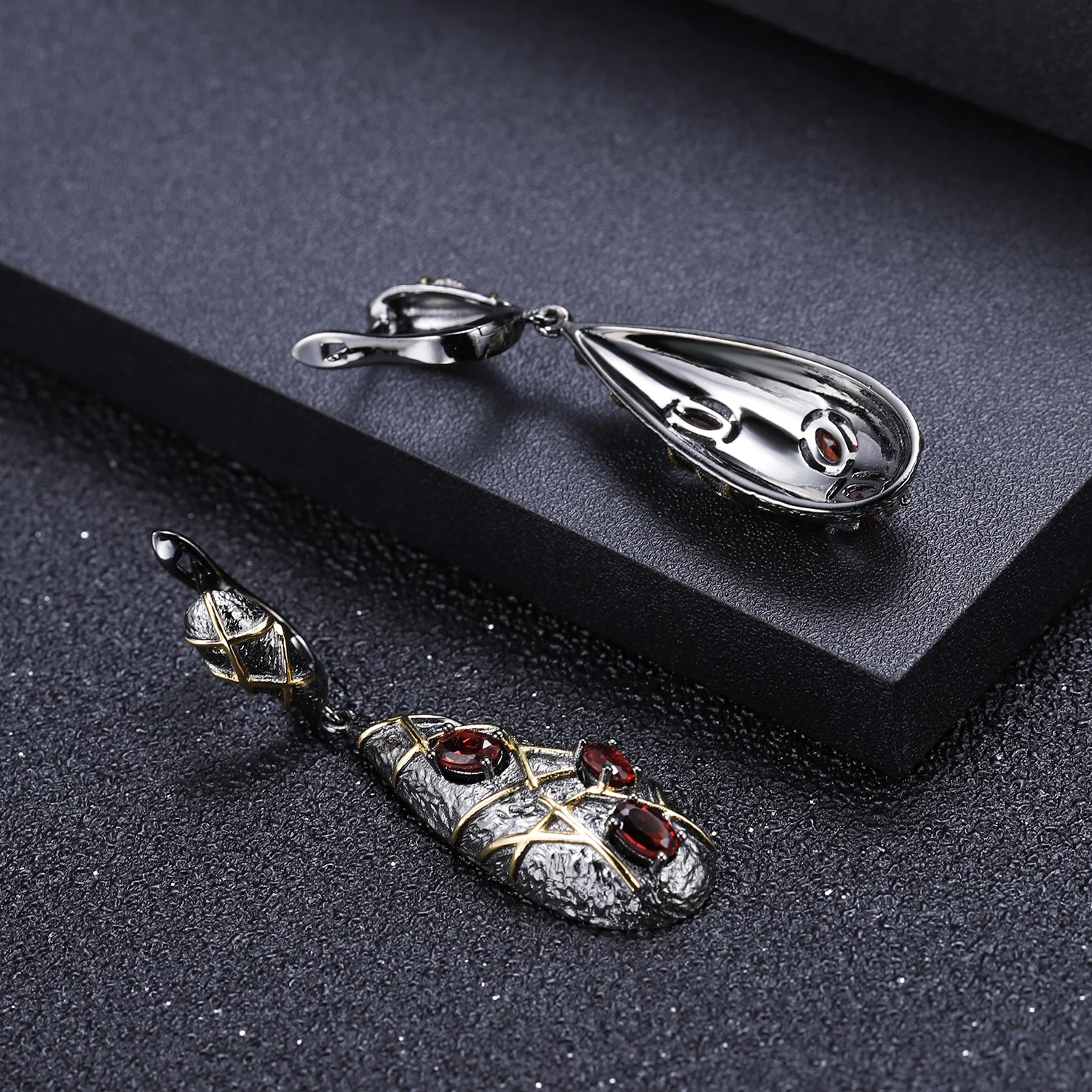 Комплект ювелирных изделий для женщин серебро 925 пробы в полоску | Украшения и