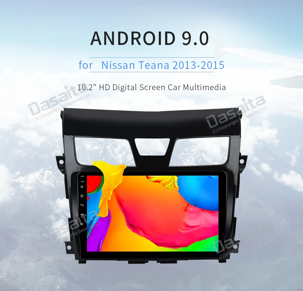 Dasaita 10," ips сенсорный экран Android 9,0 автомобильный Радио gps для Nissan Teana Altima навигация 2013 TDA7850 1 din MP3