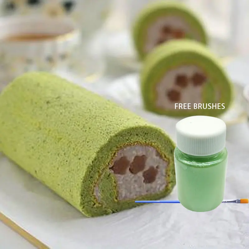 Съедобный светильник зеленый порошок 15 г мусс торт помадка макарон шоколадное