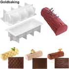 Силиконовая швейцарская форма для торта Yule Log, большая форма, силиконовый коврик для мастики, кружевные формы