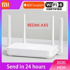 Роутер Xiaomi Redmi Router AX5 Wi-Fi 6 1800 5-ядерный 256 м, память Mesh Home IoT 4 усилитель сигнала 2,4G 5 ГГц, 2 двухдиапазонных OFDMA