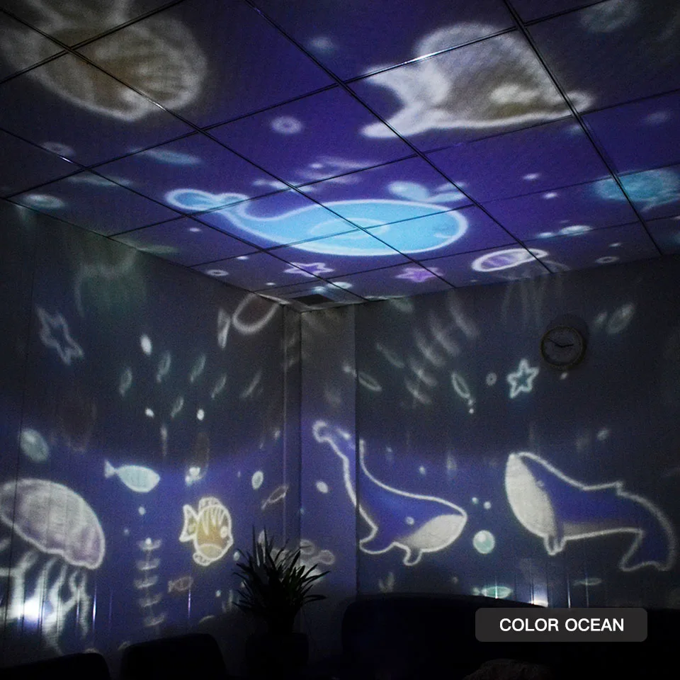 3D светодиодный ночсветильник звездное небо волшебная звезда луна проектор