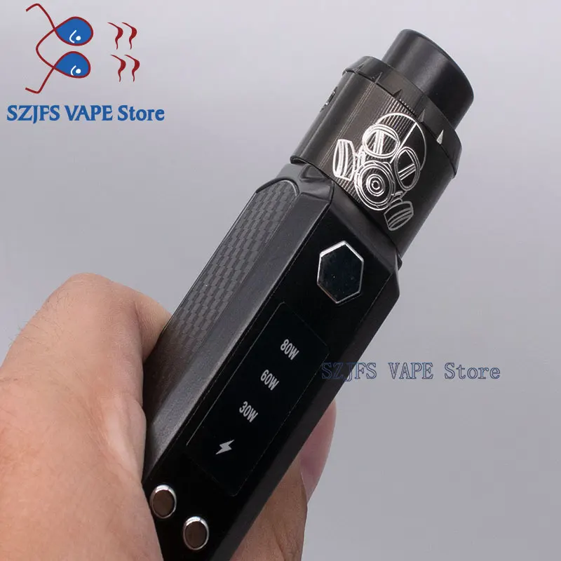 

80W Box Mod Huge Steam 2000Ah Built-in Battery Vaporizer Thick Hookah Shisha Pen LED Electronic Cigarette E Cig Smoke Vape Kit