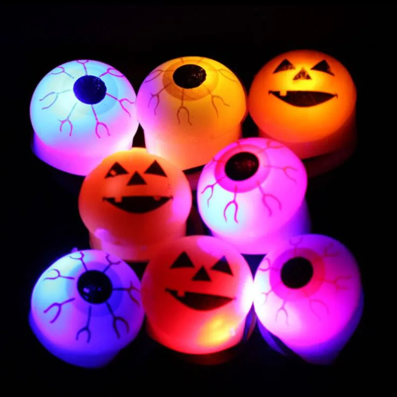 

2021 Halloween LED Glow Finger Ring Pumpkin Flashing Blinking Finger Light Kids Toy Hallowmas Glow Party Supplies