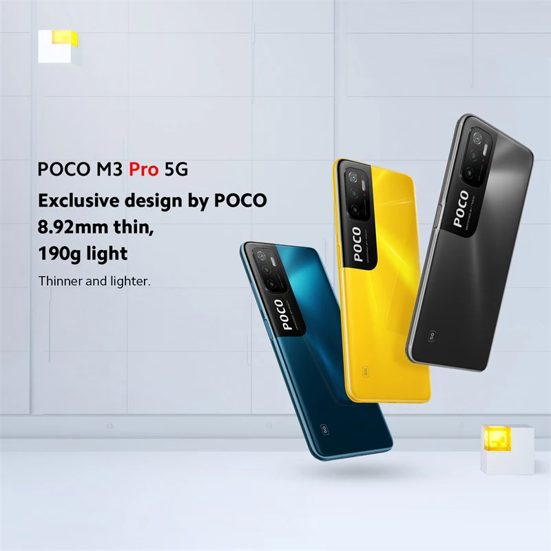 Глобальная версия POCO M3 Pro 4 Гб ОЗУ 64 ПЗУ Dimensity 700 Octa Core 90 Гц 6 5 &quotFHD + DotDisplay 5000 мАч NFC 48
