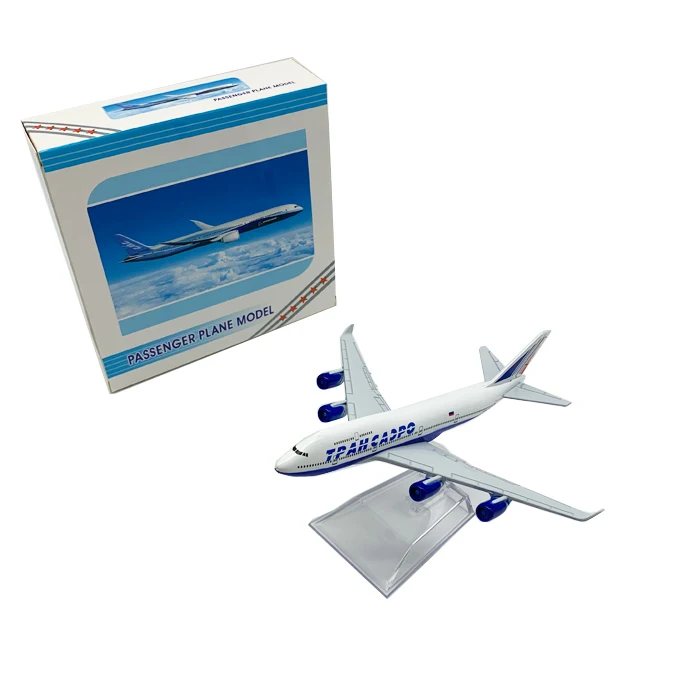 

16cm 1:400 diecast Russia intercontinental airlines plane model red Boeing 747 Airbus kids Children birthday gifts collections
