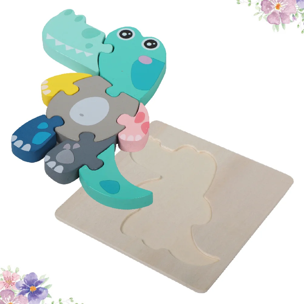

Creative 3D Crocodile Puzzle Cartoon Animal Jigsaw Wooden Educational Toys for Kids Children